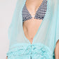 Herita Frill Detailed Kimono Turqouise