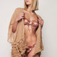Herita Frill Detailed Kimono Beige