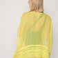 Herita Frill Detailed Kimono Yellow