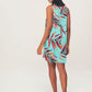 Women's Multi Patterned Backless Dress