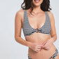 Striped Padded Bikini Bottom.