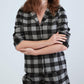 Patterned Shirt Long Sleeve Pyjama Set