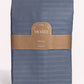 Sateen Stripe - Core Bedding Set - Dark Grey & White