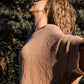 Cocoon Cotton Poncho-Sunset