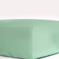 Classic Percale Fitted Sheet- Jade Green