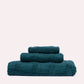 Striped Cotton Towel Set - Pine Green (3 Towels)