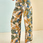 Multi-patterned Elastic Waist Pant - Mint Green