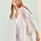 Colourful Striped Kimono - White