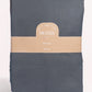 Classic Percale Duvet Cover- Anthracite with White Piped Edge