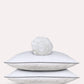 Classic Percale - Fitted Sheet Set- White with Anthracite Piped Edge