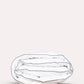 Classic Percale - Core Bedding Set - White with Navy Blue Piped Edge