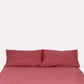 Classic Percale - Fitted Sheet Set- Carmine