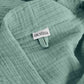 Muslin Cotton Bathrobe - Jade Green