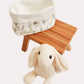 Eucalyptus Muslin Organizer Bag - White & Mint - Ocoza