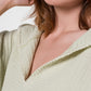 Cocoon Cotton Poncho-Light Green
