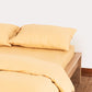 Sateen Stripe Flat Sheet - Gold
