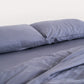 Sateen Stripe Flat Sheet - Dark Grey