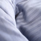 Sateen Stripe Flat Sheet - Dark Grey