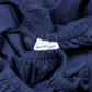Classic Percale - Fitted Sheet Set- Navy Blue with White Piped Edge