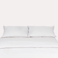 Classic Percale Pillowcase 2pcs- White with Navy Blue Pipe Edge