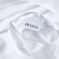 Classic Percale - Core Bedding Set - White with Peach Piped Edge