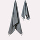 Cotton Peshtemal Towel Set of 2 pieces - Dark Grey
