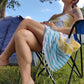 Cotton Peshtemal Towel-Blue & Yellow