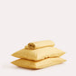 Sateen Stripe Flat Sheet Set - Gold - Ocoza