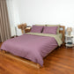 Reversible Percale Bedding Set - Sage Green & Lilac