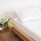 Sateen Stripe - Core Bedding Set (Flat) - White