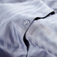 Sateen Stripe - Core Bedding Set - Dark Grey & White