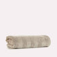 Cotton Velvet Towel Set - Milk Chocolate (2 pieces)