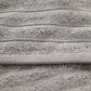 Cotton Ribbed Towel Set - Dark Grey (2 Towels)