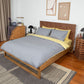 Reversible Percale Bedding Set - Yellow & Dove Grey
