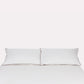 Classic Percale - Fitted Sheet Set- White with Anthracite Piped Edge
